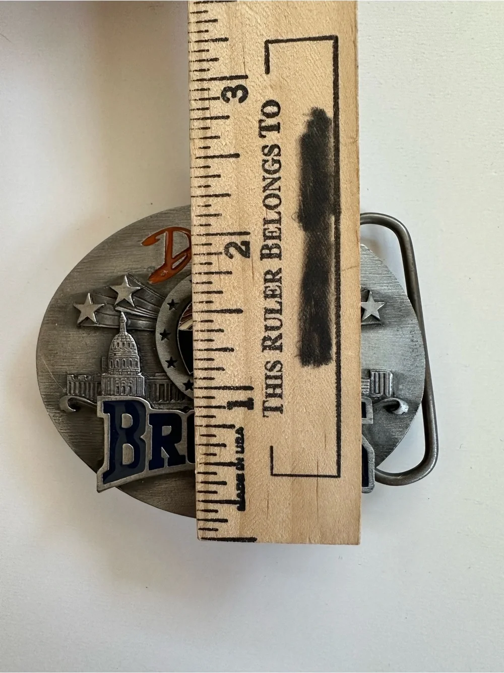 Vintage Denver Broncos belt buckle